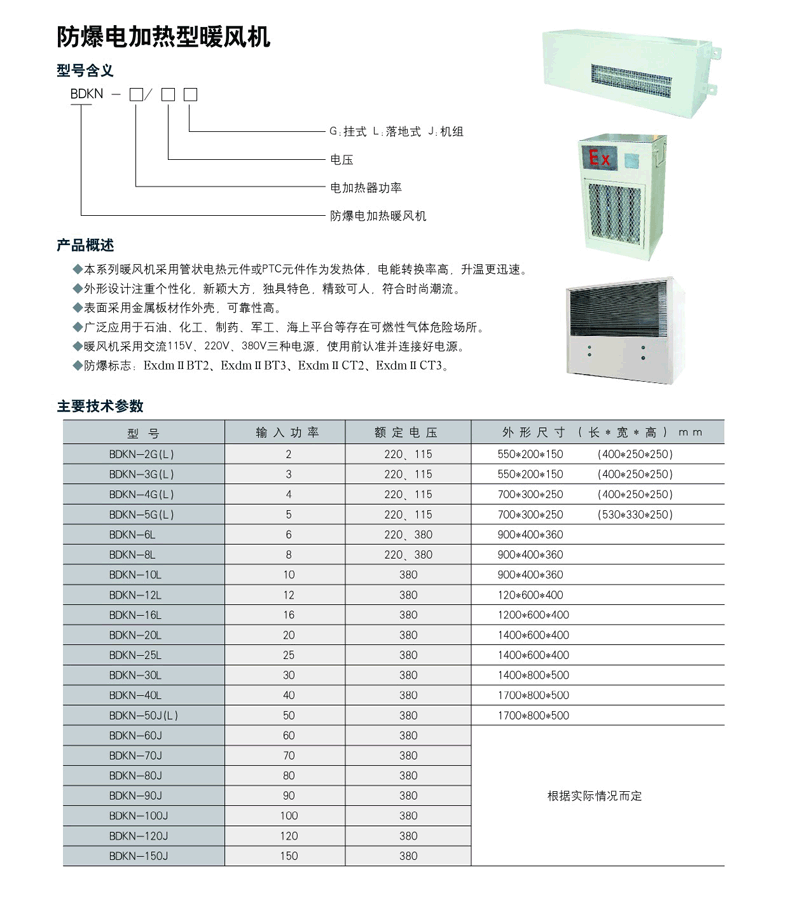 防爆電熱暖風(fēng)機(jī)廠家